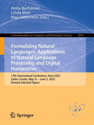 cover image of Formalizing Natural Languages